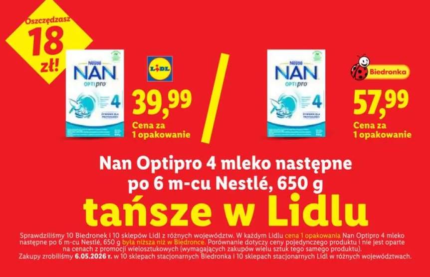 Mleko następne po 6m-cu Nan Optipro 4 Nestlé