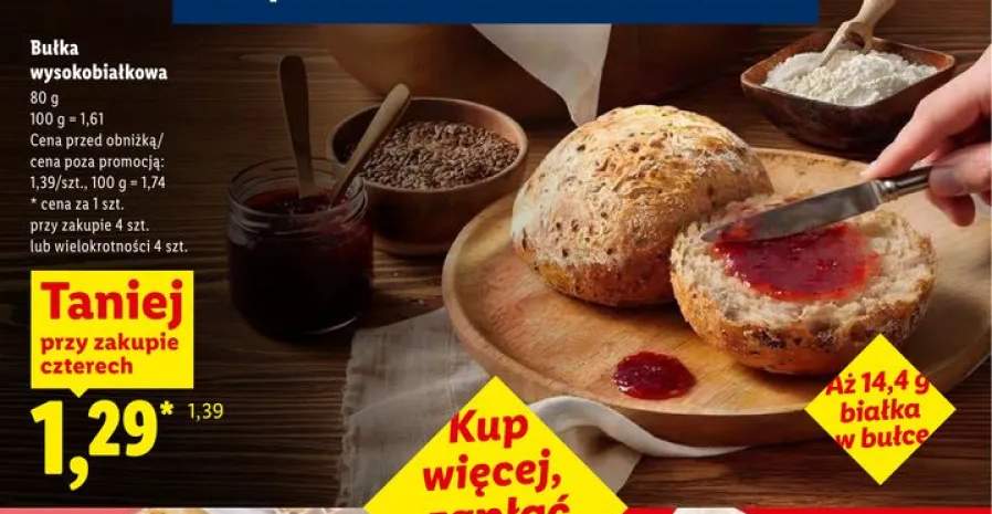 Bułka wysokobiałkowa
