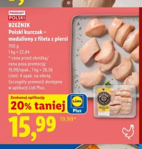 Polski kurczak - medaliony z fileta z piersi Rzeźnik