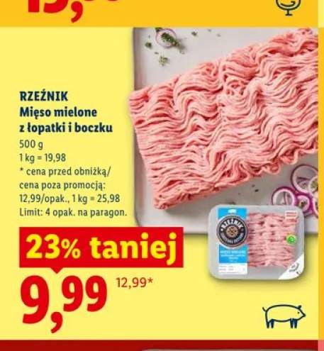 Mięso mielone z łopatki i boczku Rzeźnik