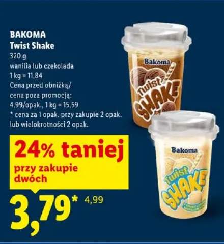 Twist Shake Bakoma czekolada
