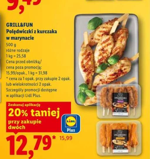 Polędwiczki z kurczaka w marynacie GRILL&FUN