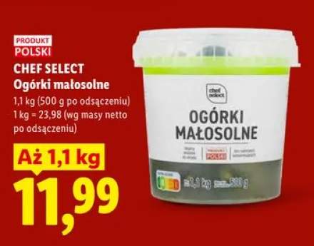 Ogórki małosolne CHEF SELECT