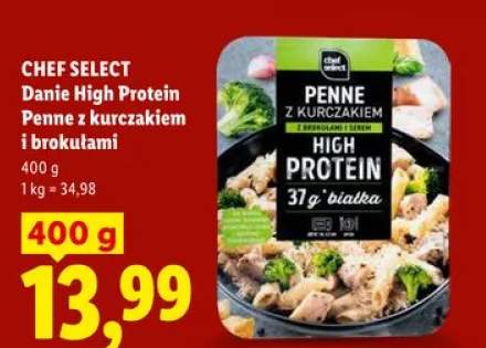 Danie High Protein Penne z kurczakiem i brokułami CHEF SELECT