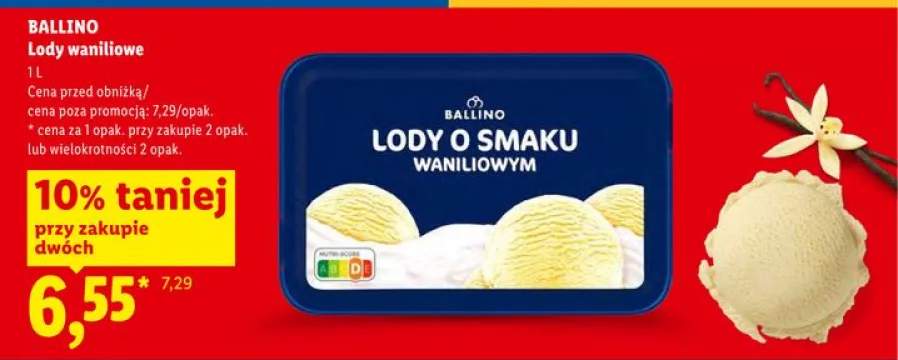 Lody waniliowe Ballino