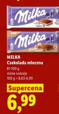 Czekolada mleczna MILKA Creme Hazelnut