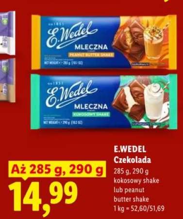 Czekolada mleczna E.WEDEL kokosowy shake