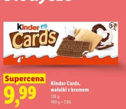 Wafelki z kremem Kinder Cards