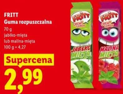 Guma rozpuszczalna FRITT jabłko-mięta