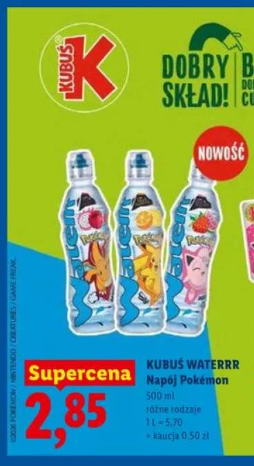 Napój Pokémon KUBUŚ WATERRR
