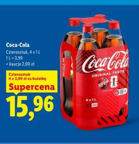 Napój Coca-Cola 4-pak 1l