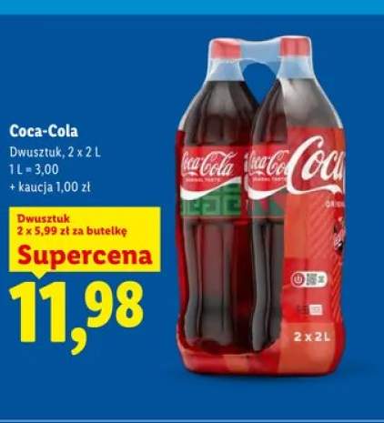 Napój Coca-Cola 2-pak 2l