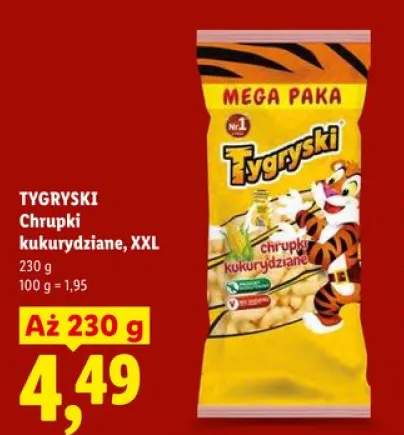 Chrupki kukurydziane XXL Tygryski