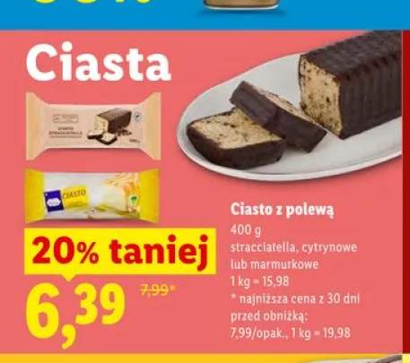 Ciasto z polewą stracciatella
