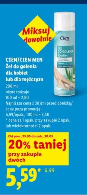 Żel do golenia dla mężczyzn Cien Men