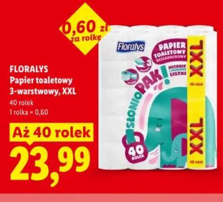 Papier toaletowy 3-warstwowy XXL Floralys