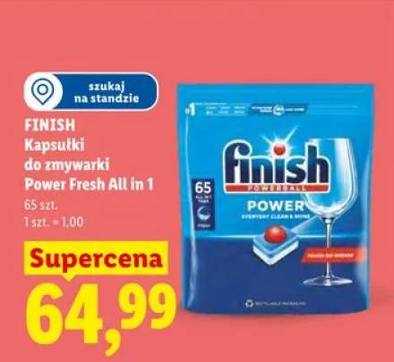 Kapsułki do zmywarki Power Fresh All in 1 Finish