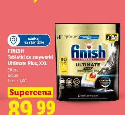 Tabletki do zmywarki Ultimate Plus XXL lemon Finish