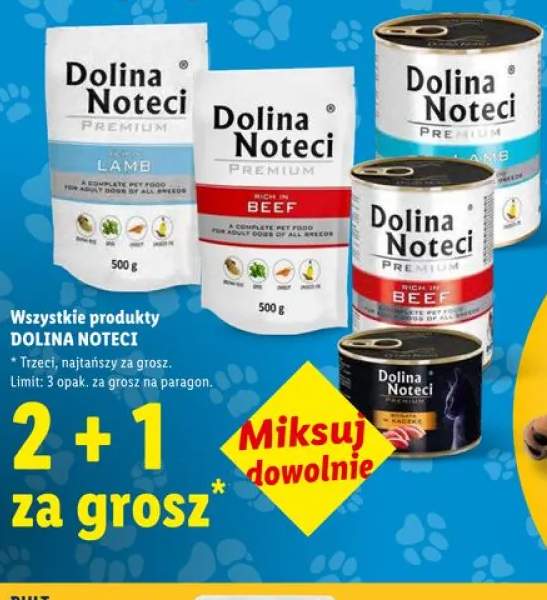 Mokra karma dla psa Dolina Noteci Premium Bogata w kaczkę
