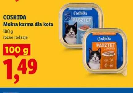 Mokra karma dla kota Coshida Pasztet