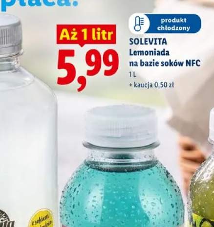 Lemoniada na bazie soków NFC Solevita