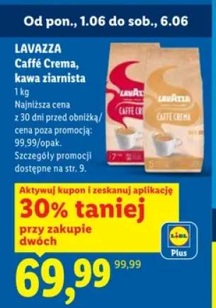 Kawa ziarnista LAVAZZA Caffé Crema