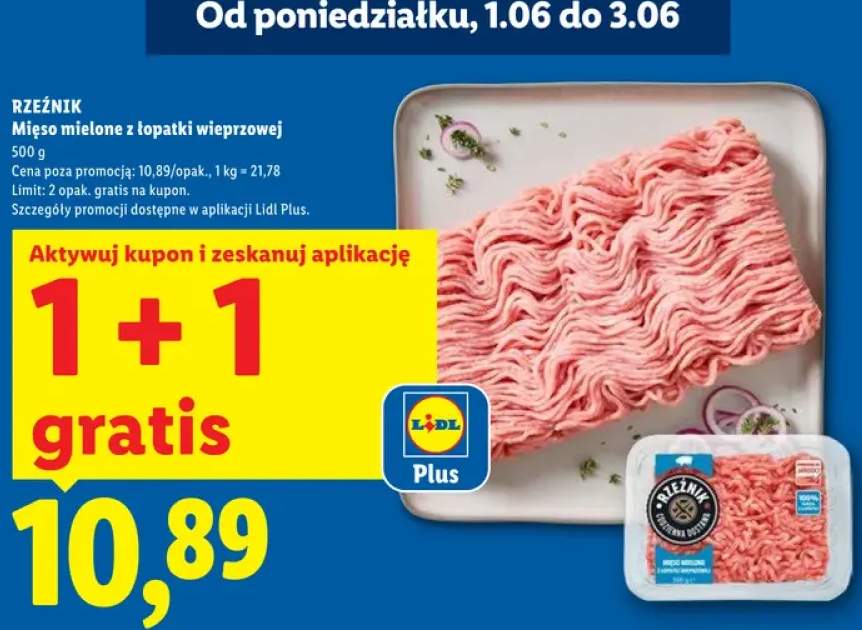 Mięso mielone z łopatki wieprzowej Rzeźnik