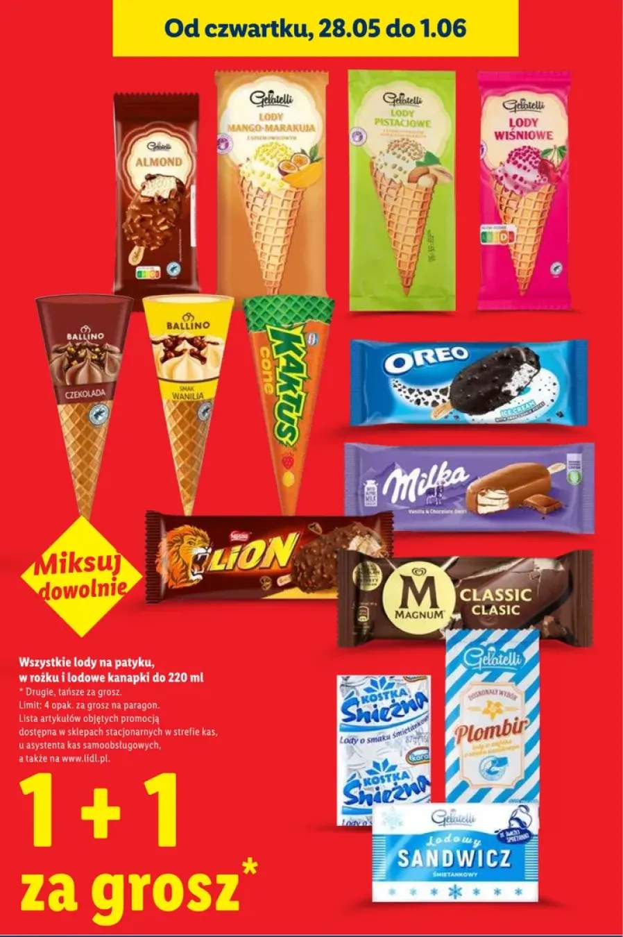 Lody na patyku Gelatelli Almond
