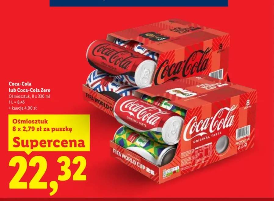 Napój gazowany Coca-Cola 8-pak 330ml