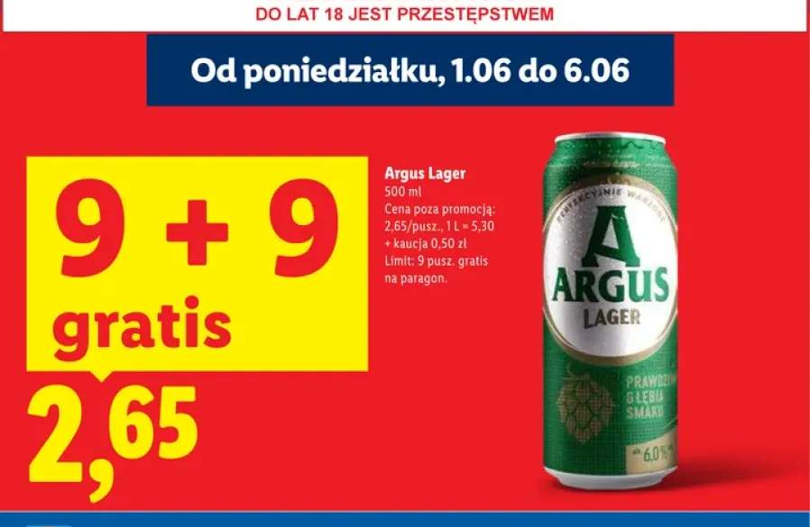 Piwo Argus Lager