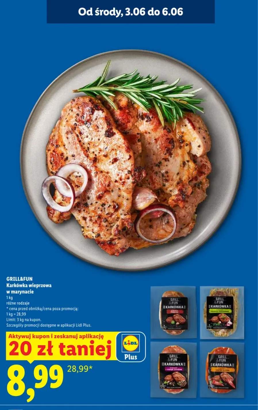 Karkówka wieprzowa w marynacie z papryką wędzoną Grill&Fun