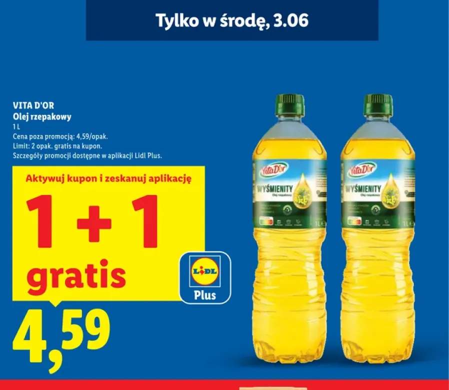 Olej rzepakowy Vita D'Or