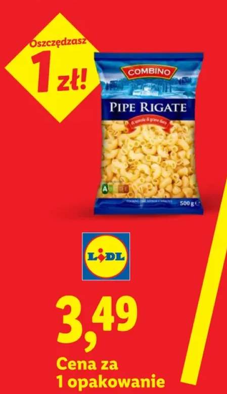 Makaron z pszenicy durum Combino Pipe Rigate