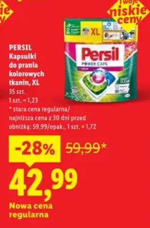 Kapsułki do prania kolorowych tkanin Persil XL