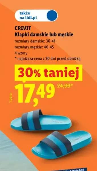 Klapki CRIVIT