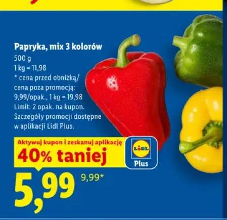 Papryka mix 3 kolorów