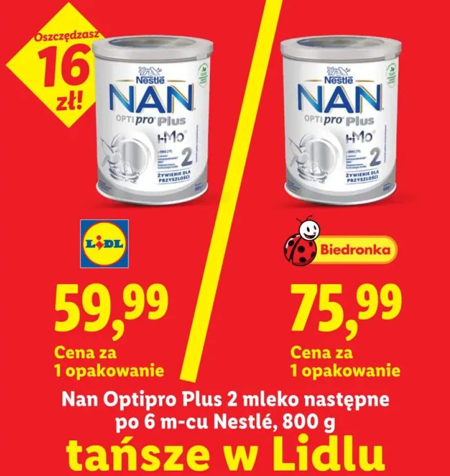 Mleko następne po 6m-cu Nan Optipro Plus 2 Nestlé