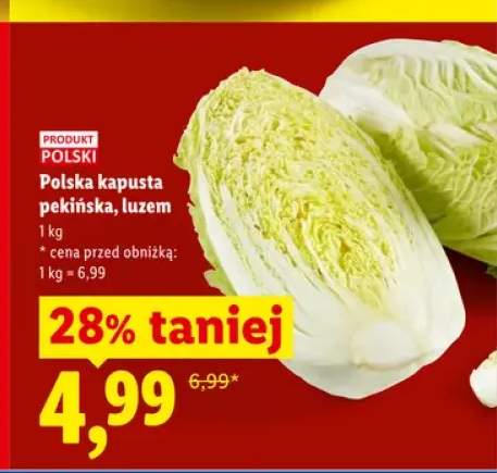 Polska kapusta pekińska luzem