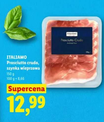 Prosciutto crudo szynka wieprzowa ITALIAMO