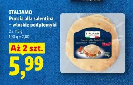 Puccia alla salentina - włoskie podpłomyki ITALIAMO 2-pak 115g