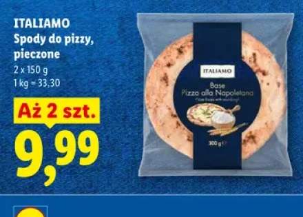 Spody do pizzy pieczone ITALIAMO 2-pak 150g