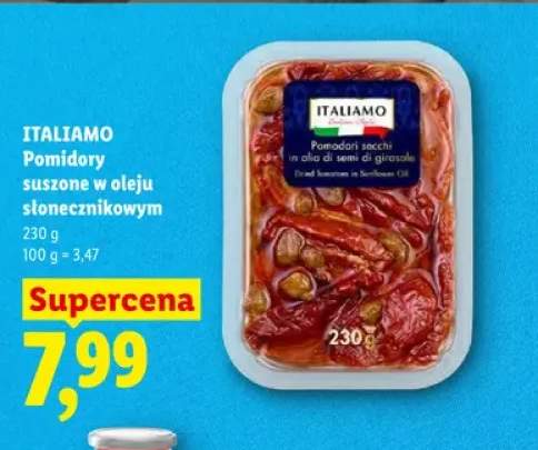 Pomidory suszone w oleju słonecznikowym ITALIAMO