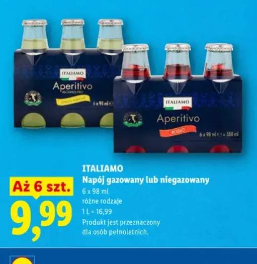 Napój ITALIAMO Aperitivo Lemon Flavour 6-pak 98ml