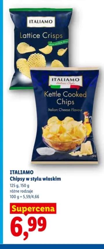 Chipsy w stylu włoskim ITALIAMO