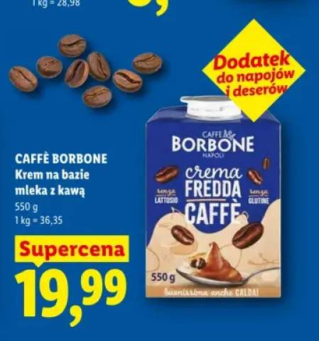 Krem na bazie mleka z kawą CAFFÈ BORBONE