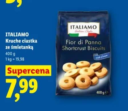 Kruche ciastka ze śmietanką Italiamo