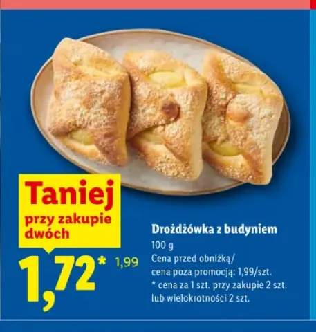 Drożdżówka z budyniem