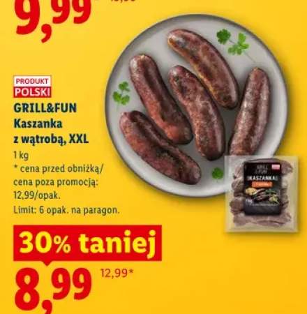 Kaszanka z wątrobą XXL GRILL&FUN