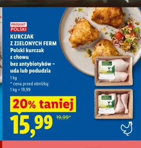 Polski kurczak z chowu bez antybiotyków - podudzia Kurczak z Zielonych Ferm
