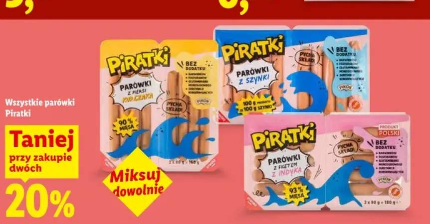 Parówki z szynki Piratki